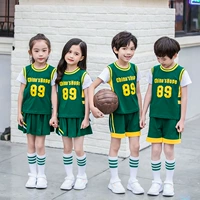 Quần áo trẻ em cotton đồng phục học sinh mùa hè quần áo bóng rổ trường tiểu học phù hợp với quần áo mẫu giáo quần áo thể thao mùa hè tay áo ngắn - Đồng phục trường học / tùy chỉnh thực hiện quần áo trẻ em