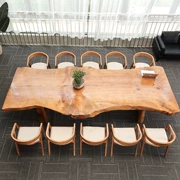 Bàn đơn giản nhân viên đào tạo bàn đầy đủ nội thất văn phòng bàn hội nghị lớn bàn đọc phòng dài bàn gỗ - Đồ gỗ ngoài trời