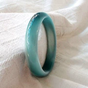 Vòng tay pha lê opal màu xanh nước Sri Lanka Vòng tay màu xanh nhạt bia với vòng tay ngọc bích - Vòng đeo tay Cuff