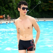 Ai Nifu Rui 6308 phiên bản Hàn Quốc đích thực của dây bên trong nam sọc màu in gợi cảm eo thấp boxer bơi thân áo tắm - Nam bơi đầm