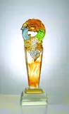 Слава кристаллические трофейные перчатки Total Total Trophy Screen Barlit Metal Talers Medal Medal