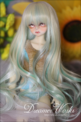 taobao agent BJD/SD 3-point 4-point doll wigs/high temperature silk HT-long curly hair-anthocyan 1/4, 1/3