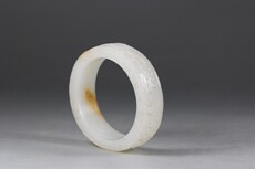 Подвеска для автомобиля 汉代和田凝脂玉白玉手镯油润包浆/包老绝品高古玉/老玉