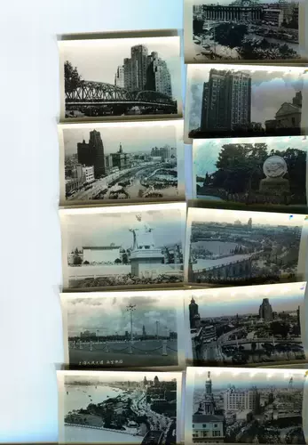 Старая коллекция фотографий 1402-1950S Шанхайские пейзажи старые фотографии. Набор из 19 оригинальных продуктов 8.2-5,4 см