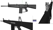 Mô hình giấy 3D Sản phẩm không thành phẩm DIY tỷ lệ 1: 1 Súng bắn đạn tự động AA12 Không thể gửi giấy đạn - Mô hình giấy
