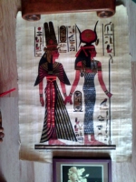Египетская фиолетовая песчаная трава картина рисовать золото и серебро имеет фирменное увеличение 500 (дисплей)