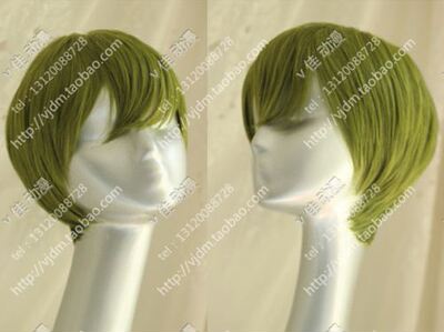 taobao agent COS wig/Kuroko's basketball green Kota Taro/olive green/high temperature short hair cosplay wig