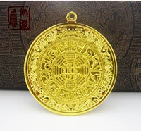 Непальское мастерство Чистое бронзовое крест девять дворцовых сплетен двенадцать знаков зодиака перечисленные тибетские кулонные карты талии