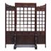 Ming và Qing triều đại cổ điển old elm phân vùng sản xuất gấp màn hình gỗ hand-khắc hoa window tường xuất khẩu đồ nội thất trắng Màn hình / Cửa sổ