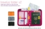Phiên bản tiếng Hàn của gói hộ chiếu ngắn đa chức năng dành cho nam và nữ du lịch tài liệu gói ví vé vé hộ chiếu gói gói thẻ túi đựng giấy tờ đa năng