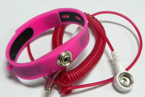 Красный желтый синий силиконовый антистатический браслет, 2.4м