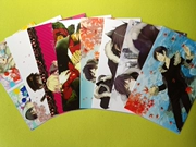 Anime, phim hoạt hình Nhật Bản, được bao quanh bởi các hiệp sĩ không đầu, tin tức khác nhau, 8 mảnh thành thẻ tin nhắn bưu thiếp, đầy đủ thiệp chúc mừng - Carton / Hoạt hình liên quan