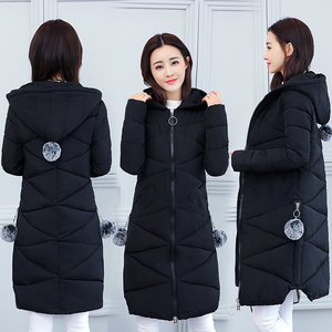 2018 bông của phụ nữ phần dài mỏng bông áo khoác là mỏng dày xuống bông độn áo khoác sinh viên áo khoác chống mùa giải phóng mặt bằng