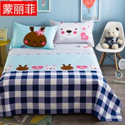 Tấm vải cotton Life Lifei đơn mảnh đôi bông 1.2 1.5 1.8m mét phòng sinh viên độc thân trải giường