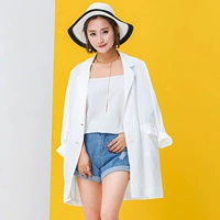 2018 mùa thu mới thời trang phù hợp với cổ áo áo gió Hàn Quốc phiên bản của xu hướng của màu rắn khâu áo ngắn áo khoác phao nữ
