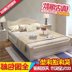 Cấu trúc khung 1.5 m giường thông giường đôi 2 người công chúa giường giường gỗ rắn trắng giường cứng giường giường màu trắng giường Châu Âu Giường