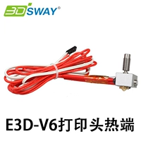 Phụ kiện máy in 3d e3d Đầu phun V6 đầu cuối vòi phun nóng Bộ đo nhiệt độ sưởi ấm Bộ cung cấp 1,75mm linh kiện máy fax