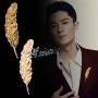 Phiên bản Hàn Quốc của retro tinh tế lá lớn lông vàng trâm nam huy chương áo khoác trâm nữ ghim cài áo vest nam cao cấp