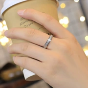 Chữ tùy chỉnh Scrub nhẫn nữ cặp đôi một sinh viên Nhật Bản và Hàn Quốc đơn giản bằng thép titan hipster ngón trỏ