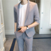 Giản dị thanh niên người đàn ông tốt nhất màu hồng người đàn ông mới của Anh gió phù hợp với nam giới phù hợp với mùa hè 2018 thanh niên thời trang ngắn Suit phù hợp