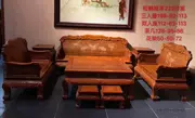 Burmese gỗ thông cần cẩu sofa Yannian sofa Miến Điện hoa quả lớn sofa gỗ hồng mộc phong cách Trung Quốc gỗ gụ đồ nội thất gỗ rắn sofa - Bộ đồ nội thất