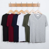 Nam Ngắn Tay Áo T-Shirt Lỏng Mỏng Cộng Với Phân Bón Cộng Với Kích Thước Trang Chủ Giải Trí Thể Thao Tops Trắng Đồ Ngủ Modal do lot nu