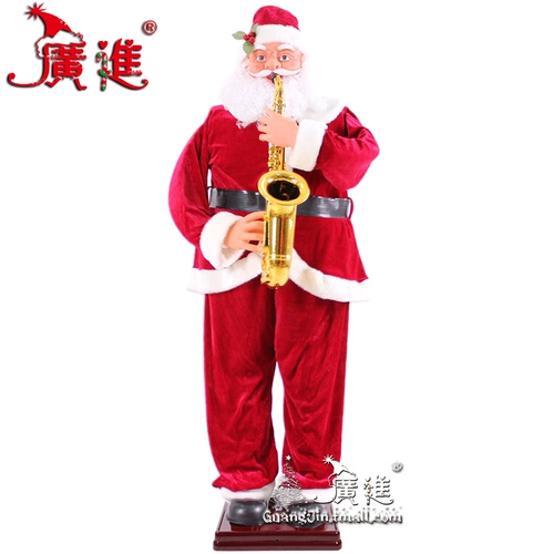 Рождественская елка украшение отель Square Saxophone Санта -Санта -Санта -Санта -Санта -Санта