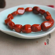 Agate South Red với một chiếc vòng tay đầy những vòng tay vô định hình thịt Hạt chín mảnh hạt lửa