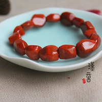 Agate South Red với một chiếc vòng tay đầy những vòng tay vô định hình thịt Hạt chín mảnh hạt lửa vòng tay pandora