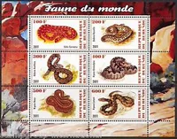 Tem nước ngoài mới burundi 2011 rắn động vật tưởng niệm đất nước ngoài tem trung thực nóng tem
