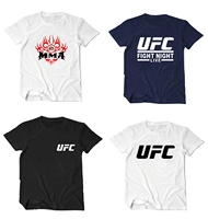 UFC áo ngắn tay áo võ thuật quần áo nam pha trộn MMA nửa tay áo Sanda đấm bốc quần áo - Áo phông ngắn áo phông nam hàng hiệu