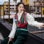 Cao đẳng gió v cổ áo lỏng áo len áo len vest nữ vest ngắn sinh viên 2018 mùa xuân mới Hàn Quốc phiên bản shop áo khoác nữ hàn quốc