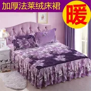 Hàn Quốc phiên bản của pháp luật ấm nhung dày Levin bạn thân thiết ràng buộc giường flannel 1,2 1,5 1,8 m đơn giường đôi Wai - Váy Petti