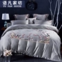 New Trung Quốc-phong cách sản phẩm giường 60 bộ cotton thêu hoa bốn bộ hoa và chim Trung Quốc phong cách giường mô hình phòng sáu bộ bộ ga nệm