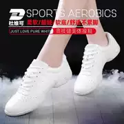 Giày thể thao thể dục nhịp điệu giày giày khiêu vũ nam giới và phụ nữ trắng cổ vũ phòng tập thể dục giày giày khiêu vũ thể dục có thể