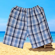 Mùa hè mới Hàn Quốc quần short nam đồ ngủ quần giản dị quần short nam cotton thủy triều quần pyjama bãi biển cotton và vải lanh