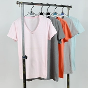 Châu âu và Hoa Kỳ mùa hè phần mỏng đan sọc nữ ngắn tay đồ ngủ kích thước lớn áo T-Shirt dịch vụ nhà