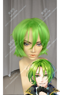 taobao agent Dream Kingdom and the sleeping 100 prince Lid golden green fluffy short hair msn anime cosplay wig