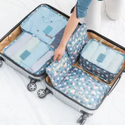 Túi lưu trữ du lịch sáu mảnh phù hợp với hành lý phân loại gói du lịch quần áo túi du lịch quần áo dung lượng lớn túi lưu trữ