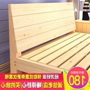 Cấu trúc khung 2 người thông giường đôi 1,8 m giường gỗ rắn 1,8 giường gỗ cho thuê giường loại giường 1,5