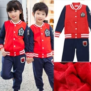 Đồng phục học sinh tùy chỉnh cho trẻ em đặt quần áo mùa thu và mùa đông quần áo lớp tiểu học và trung học quần áo mẫu giáo quần áo phiên bản tiếng Hàn của trang phục thể thao giáo viên