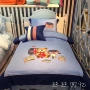 Trẻ em giường tầng trên bông denim bông phim hoạt hình công chúa cô gái chàng trai vá thêu giường 1,2 1,5 m - Bộ đồ giường trẻ em 	bộ chăn ga cho bé gái