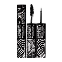 娜 Đôi mascara Bút kẻ mắt + mascara dài dày đen dày không thấm nước không nở 4291 - Kem Mascara / Revitalash mascara dầu dừa dưỡng mi