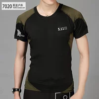 Ngoài trời quân đội fan T-Shirt nam đàn hồi thoáng khí và nhanh chóng làm khô quần áo 511 vòng cổ ngắn tay fan quân đội quần áo vật lý chiến thuật t-shirt áo thun the thao nữ