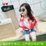 Cô gái mùa hè quần áo chống nắng 2018 mới của Hàn Quốc phiên bản của áo khoác nữ trẻ em mùa hè ngoài trời phù hợp với nữ bé quần áo chống nắng áo bomber trẻ em 