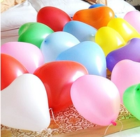 Воздушный шар в форме сердца, многоцветный макет, 10 шт