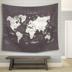 Châu âu và Hoa Kỳ retro bản đồ thế giới treo tường trang trí treo tường tấm thảm tấm thảm bãi biển khăn nhiếp ảnh nền vải Tapestry