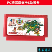 Thẻ trò chơi máy đỏ và trắng 8 bit FC với Teenage Mutant Ninja Rùa 1234 Sharoman Snake 500 trong một - Kiểm soát trò chơi