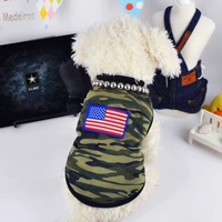 Pet Ngụy trang Áo thun cho chó Quần áo mùa hè mỏng Teddy Teddy Dog Vest VIP Dress Puppy Mùa xuân hè Dress - Quần áo & phụ kiện thú cưng nón cho mèo