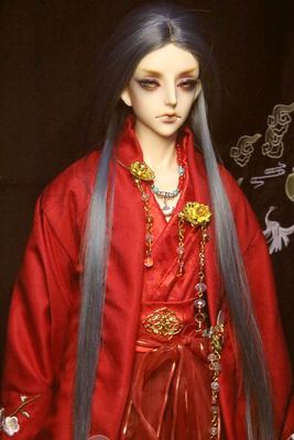 taobao agent 【Book】 【Ancient Poetry】 【Crane Flame】 Xianhe embroidered red BJD costume three -point uncle with baby clothes